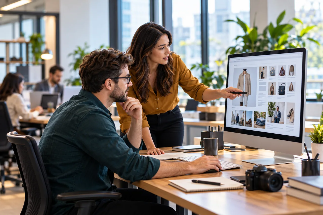 Affiliate content publishers reviewing product recommendation content.
